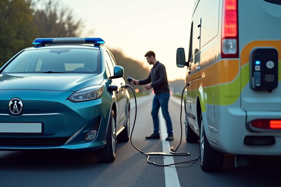 E-Auto Pannenhilfe Elektrofahrzeug Service